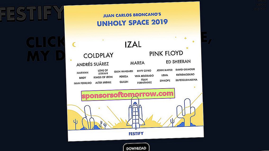 festify unholy space 2019 spotify poster 3