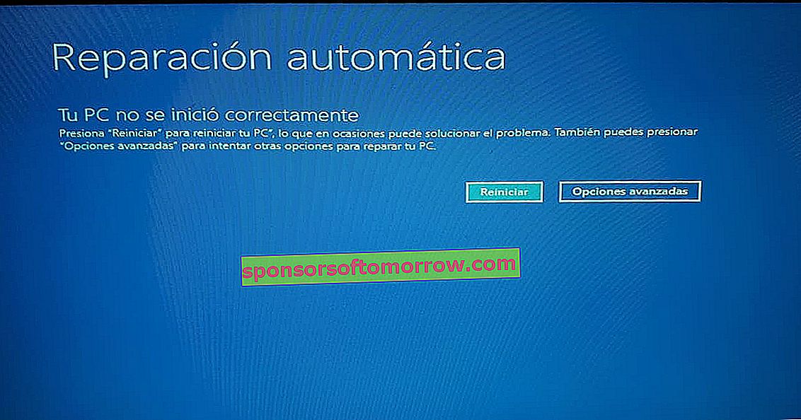 automatic repair windows 10 your pc did not start correctly-3