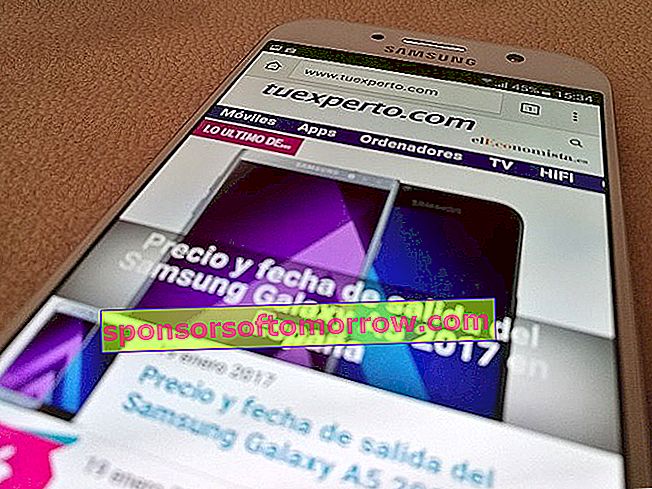 תמונת צילום מקרוב של Samsung Galaxy A5 2017