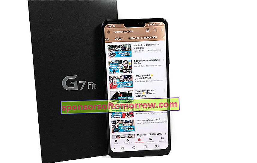 we have tested LG G7 Fit screen