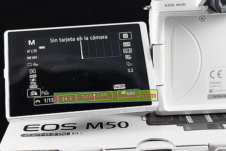 Canon EOS M50画面をテストしました