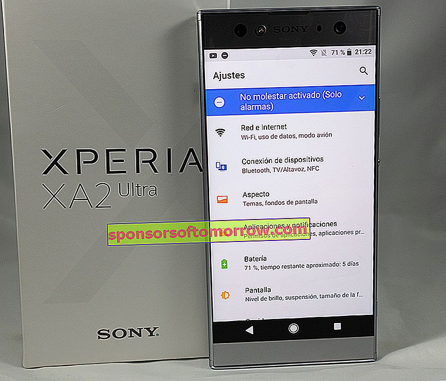 we have tested Sony Xperia XA2 Ultra settings