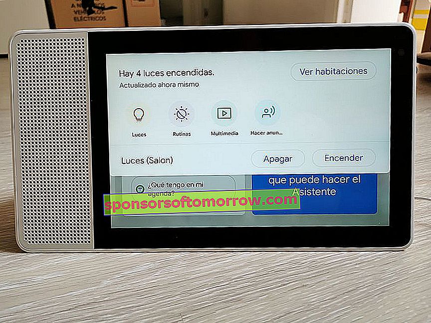 Google Home이 탑재 된 Lenovo Smart Display