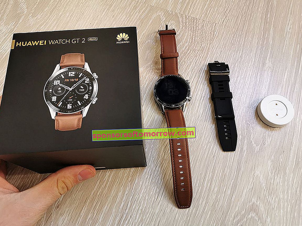 Huawei Watch GT2 dengan kotak dan pengisian daya