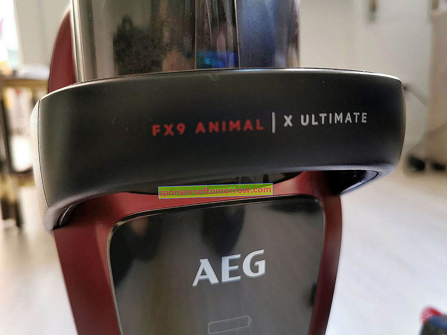 Détail du logo AEG FX9