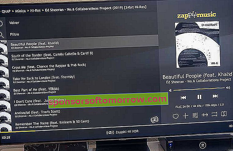 Wir haben Zappiti Pro 4K HDR Musik getestet