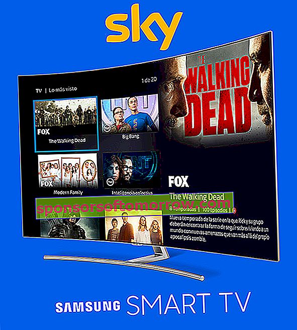 The Sky service app reaches Samsung TVs