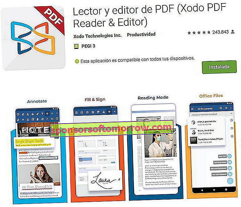 Éditeur Xodo PDF Reader