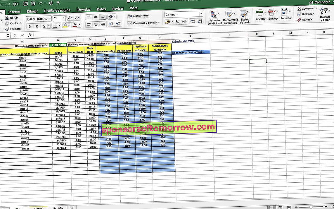 modèles Excel de calendrier de contrôle des applications