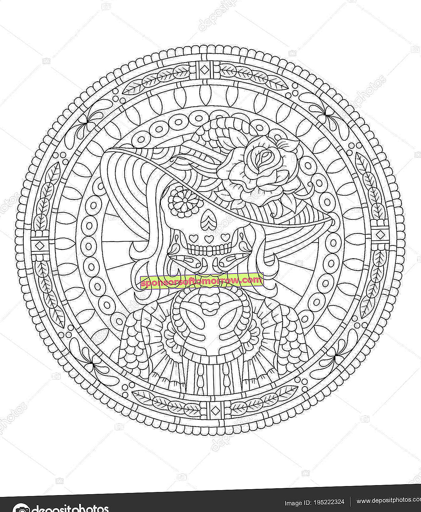 A collection of 20 drawings of mandalas to download and color these days 2