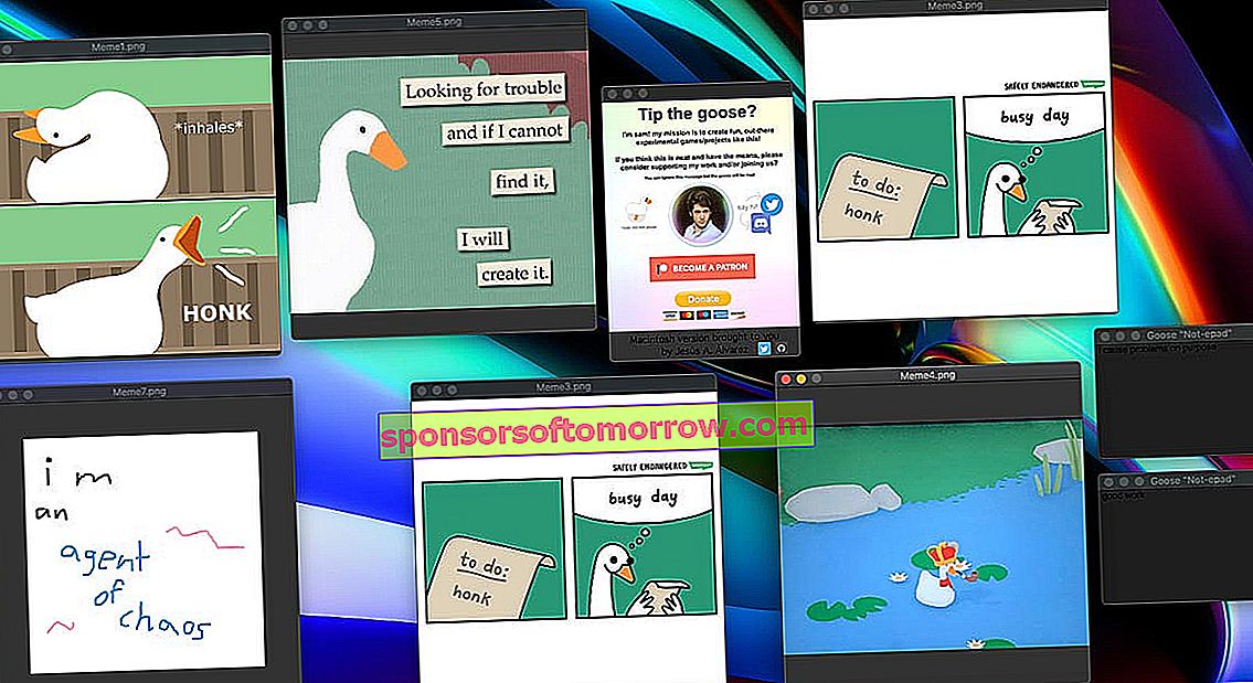 Do you want strong emotions?  This goose for Windows will make your life impossible