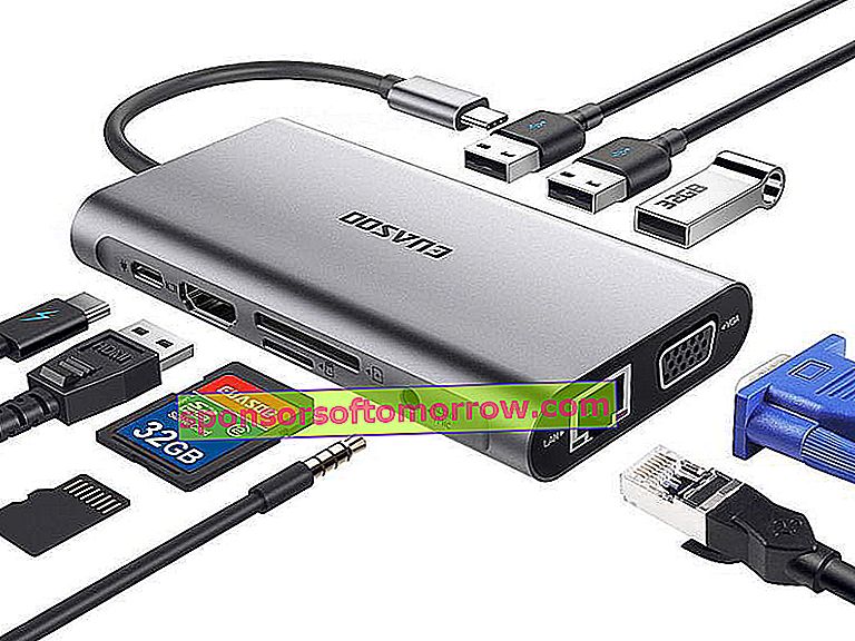Hub USB Type-C 10-en-1 Euasoo