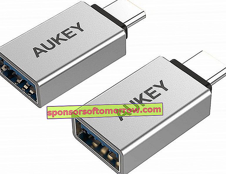 מתאם Aukey USB C ל- USB 3.0