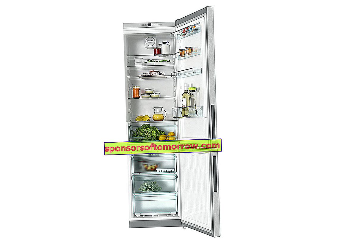 5 interesting refrigerators between 800 and 1,000 euros Miele KFN28133D open