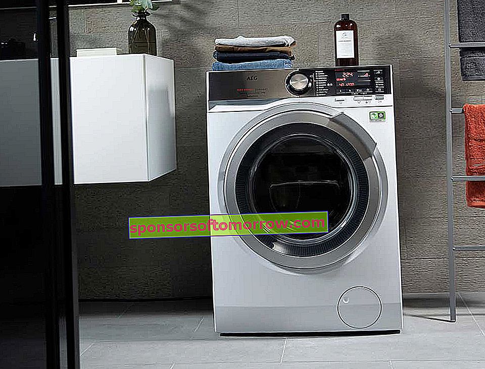 Ratet mal, wie lange der Waschtrockner AEG 9000 zum Waschen und Trocknen braucht