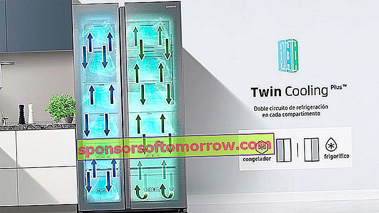 Hauptmerkmale des Samsung Family Hub Twin Cooling Plus-Kühlschranks
