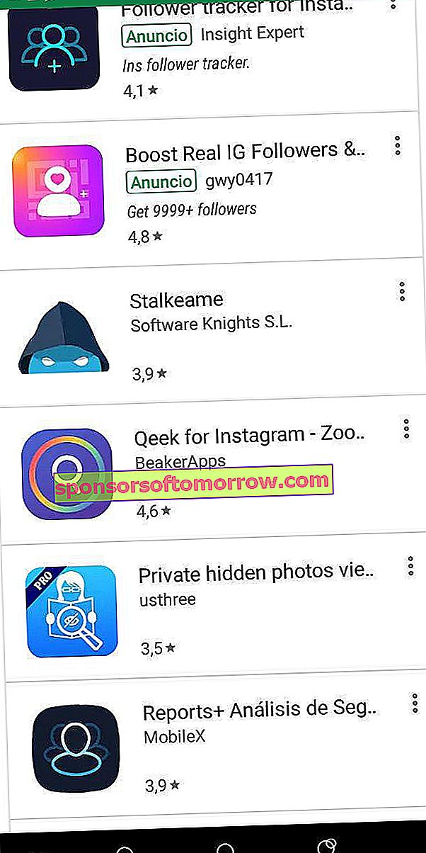 aplicativo instagram falso
