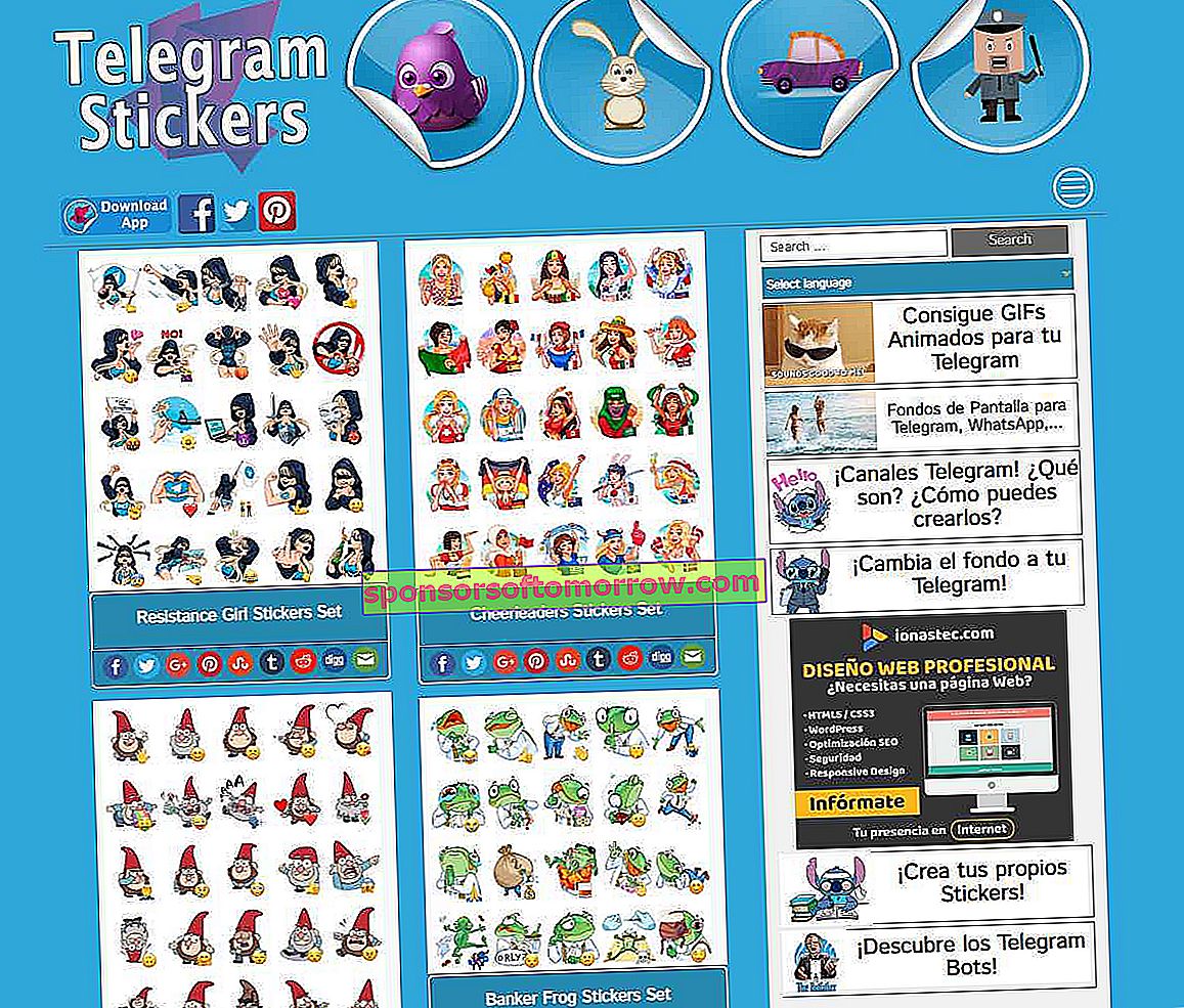Les 100 meilleurs packs d'autocollants pour Telegram