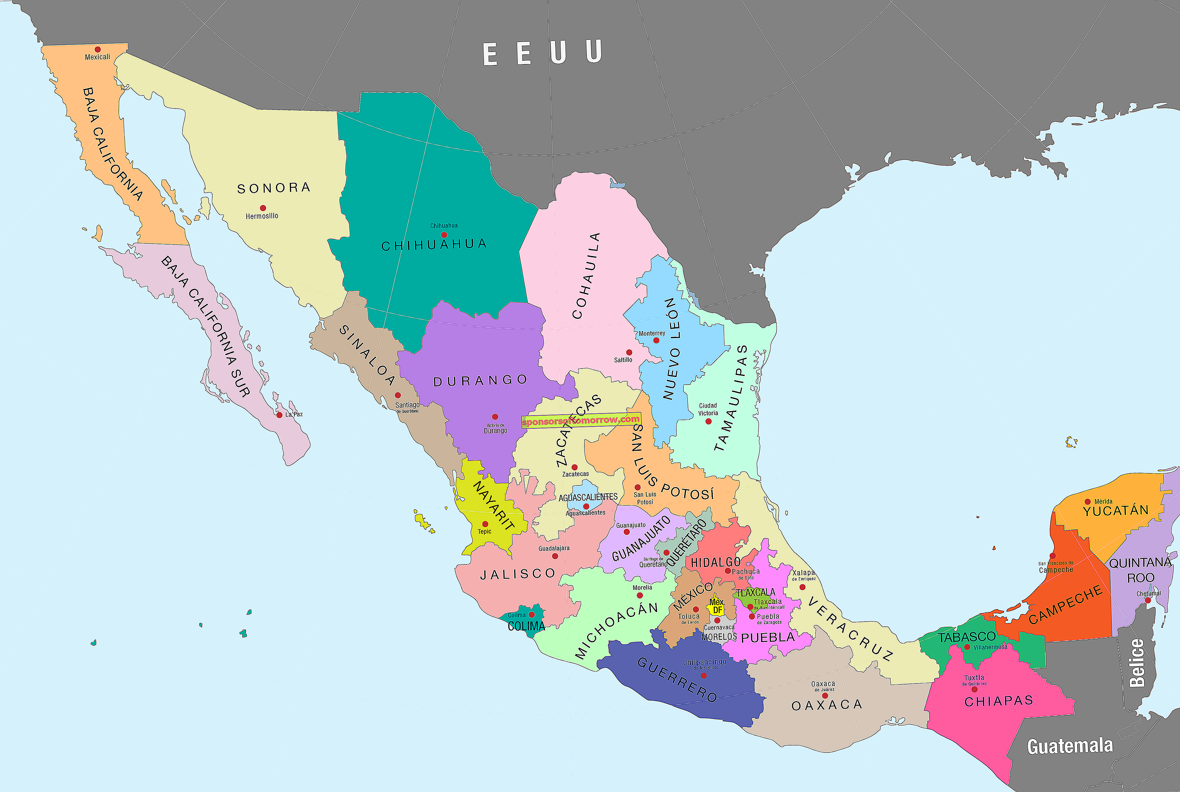 Karte-Mexiko