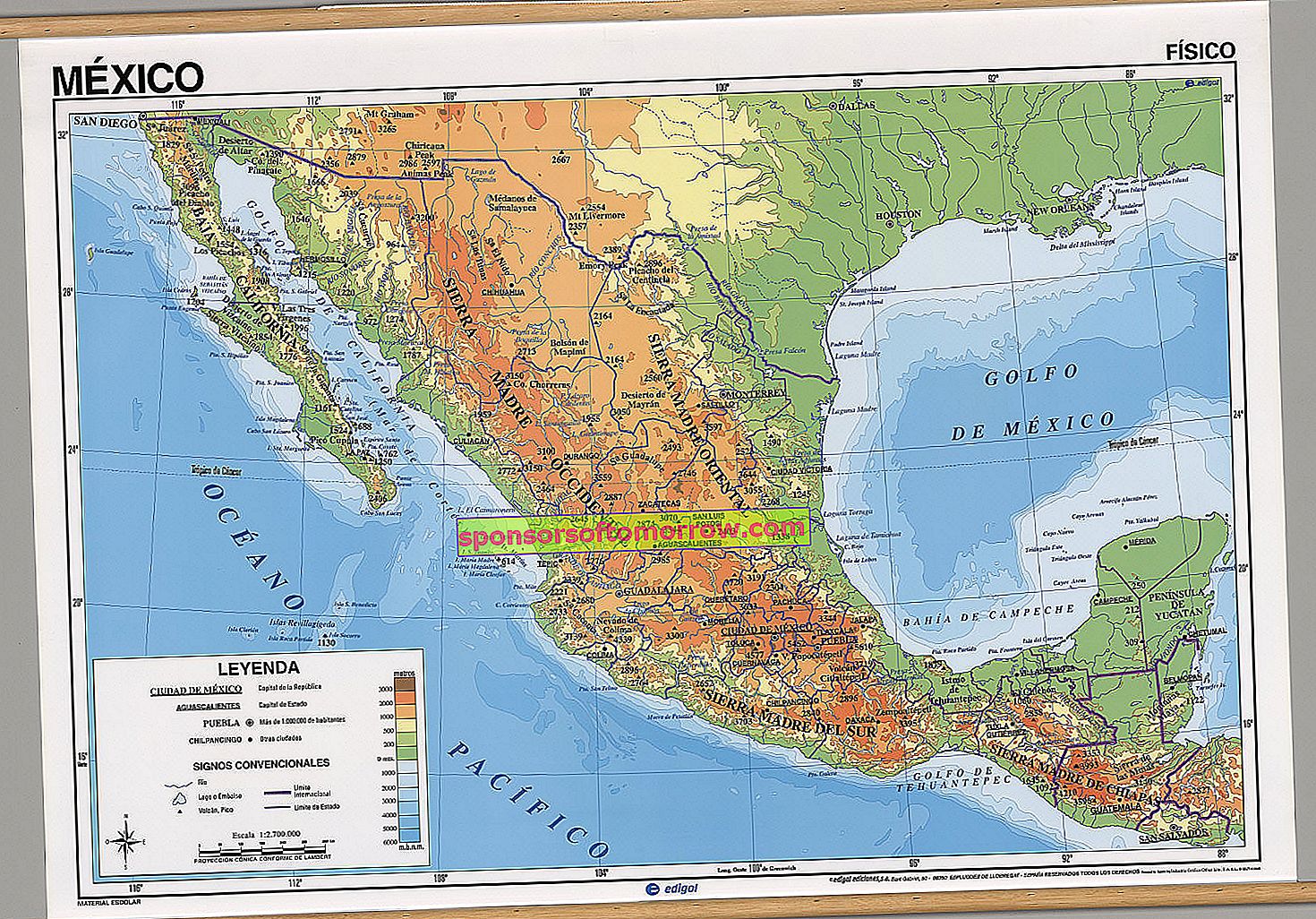 Map of North America, more than 250 images to download and print for free 1