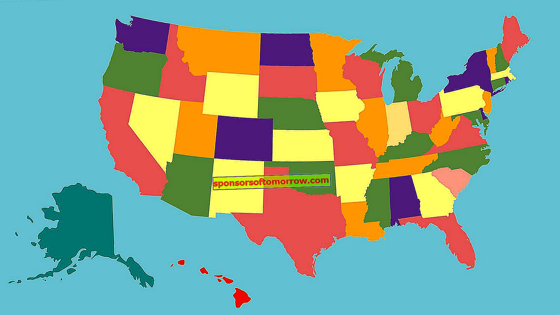 leere Karte-Vereinigte Staaten
