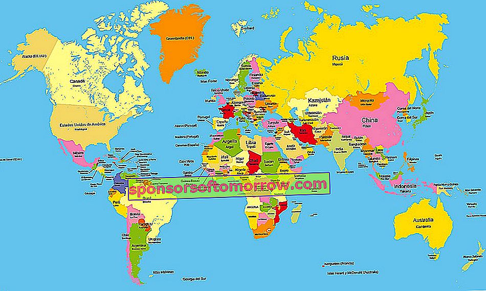 politische Weltkarte
