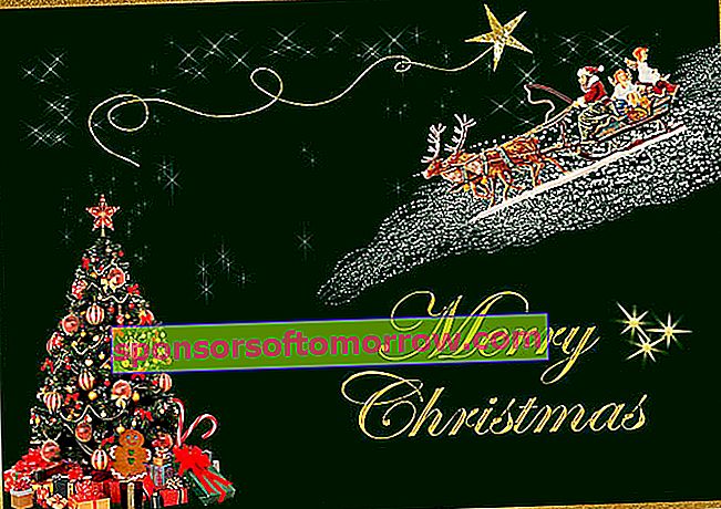 Funny and joking messages to congratulate Christmas by WhatsApp postcard