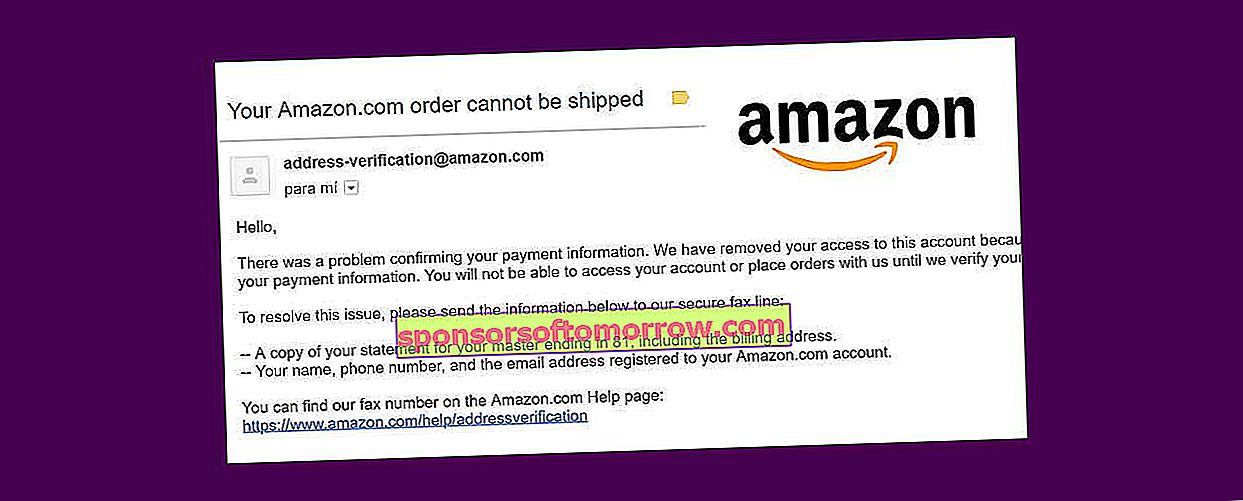 Amazon Fax Account gesperrt