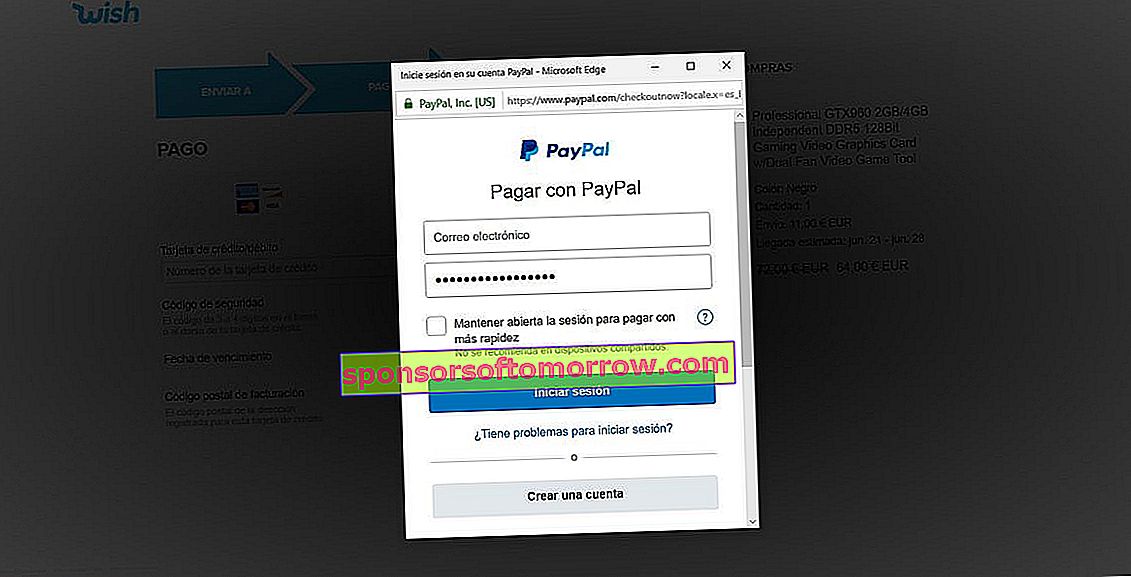 Paypal Wunsch