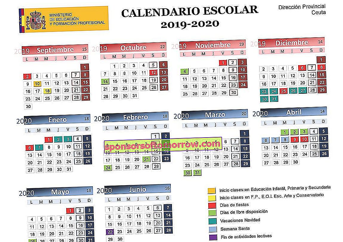 Schulkalender-Ceuta