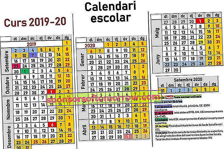 calendrier-scolaire-baleares-2019-2020