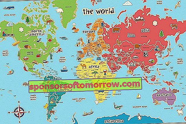 affiche de cartes du monde