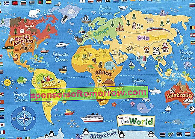 peta dunia anak-anak