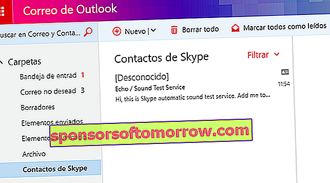 Contacts Skype