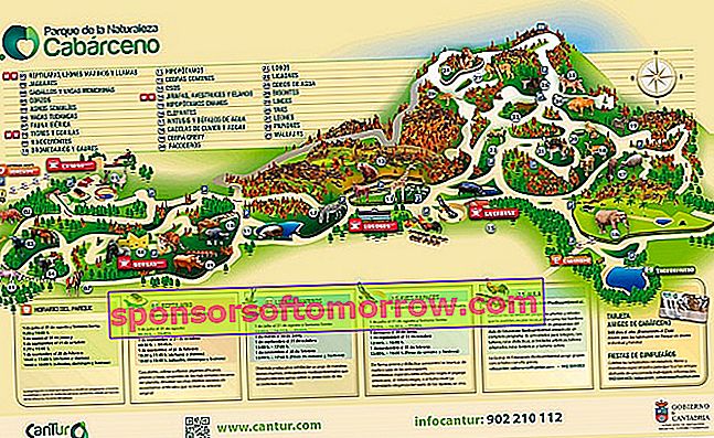 Carte touristique de Cabárceno