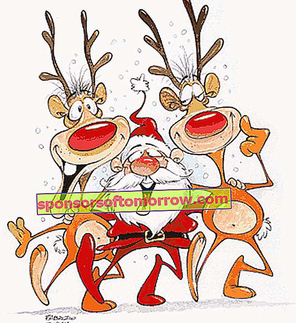 ממים מצחיקים ו- GIF לחגוג את חג המולד עם חברים וריקודים של סנטה המשפחה