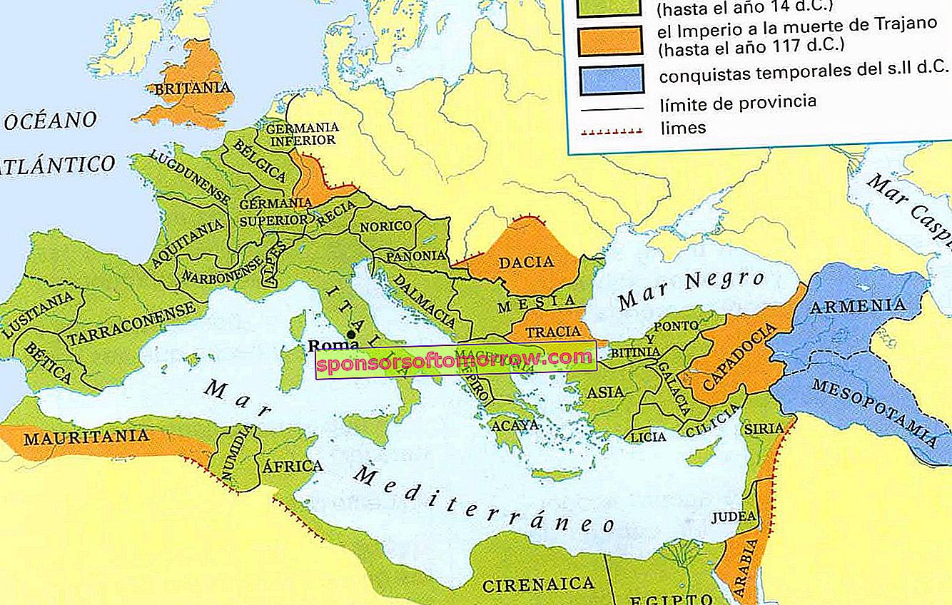 Rom historische Karte