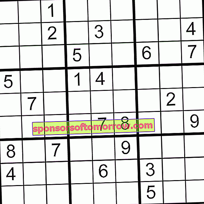 Sudoku dengan tingkat kesulitan sedang
