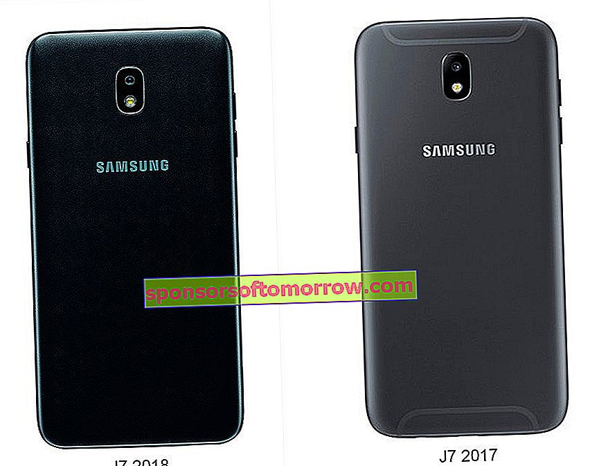 official Samsung Galaxy J7 2018 rear compartment