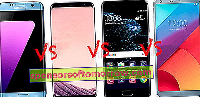 2017年の主要な携帯電話に対するSamsung Galaxy S7の比較