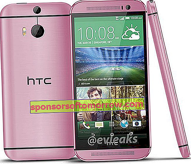 HTC One M8 pink