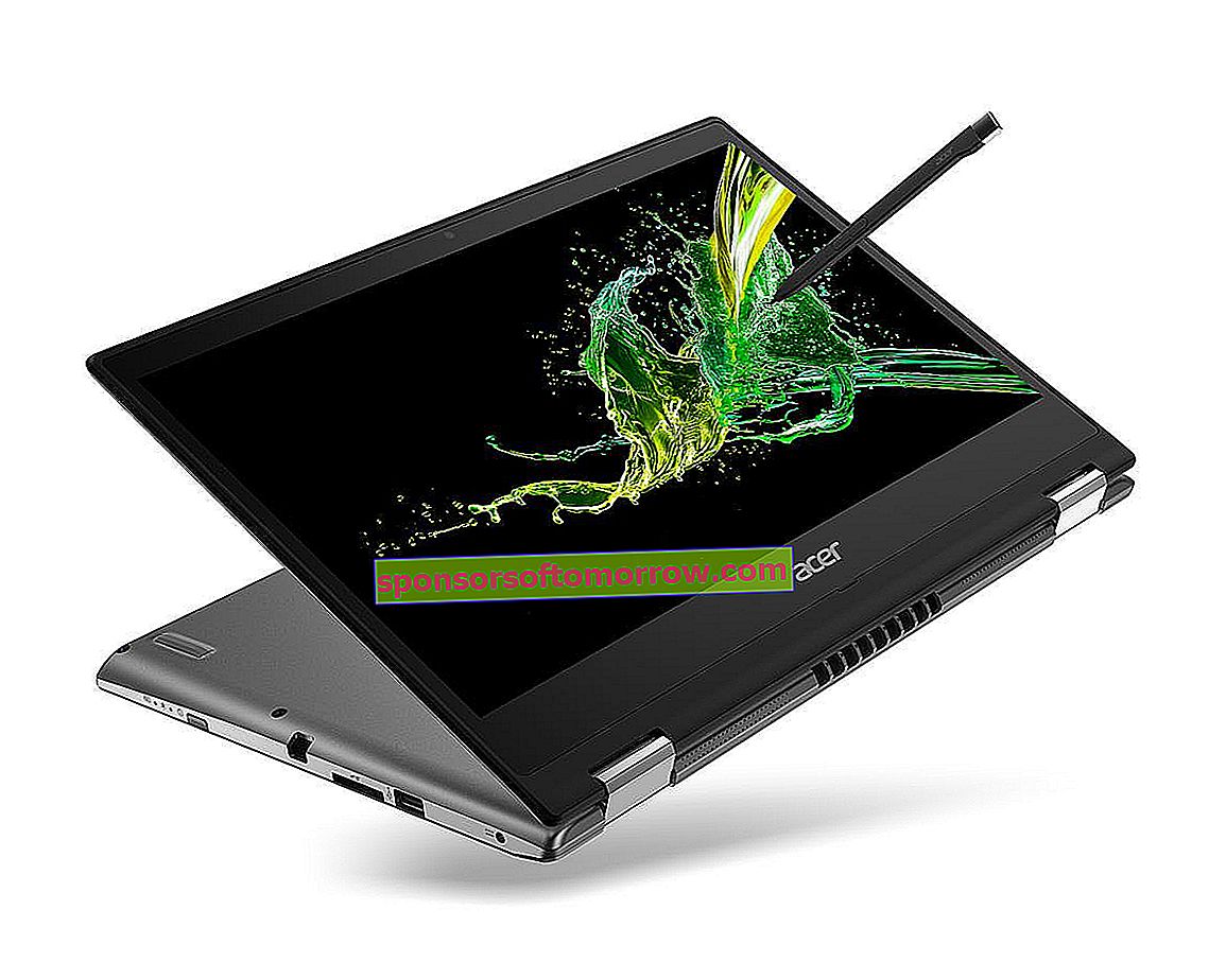 Acer Spin 3 with its stylus