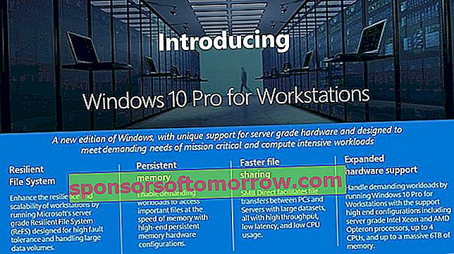 Microsoft는 Windows 10 Pro 워크 스테이션을 소개합니다