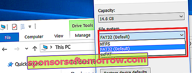 Apakah perbezaan antara sistem fail FAT32, NTFS, atau exFAT?