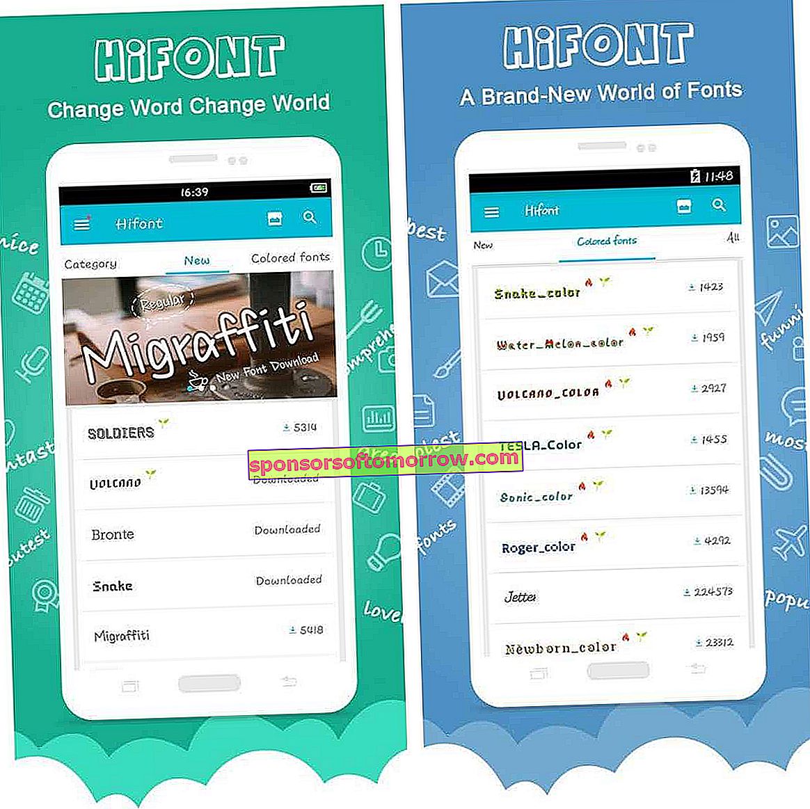 Hifont fonts for Android