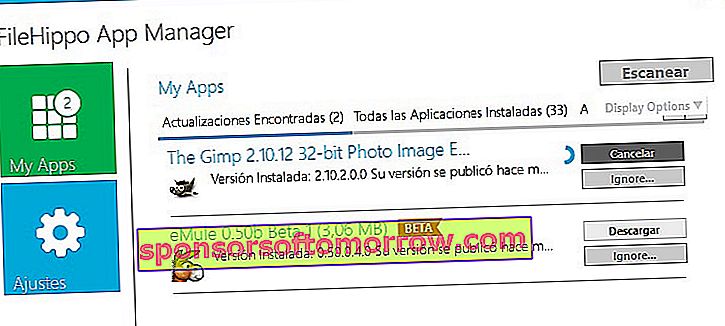 FileHippoアプリマネージャー4