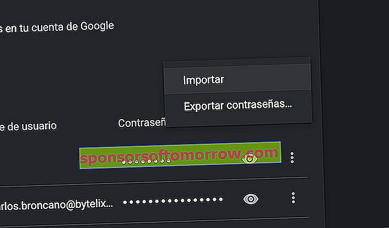 eksport kata laluan google chrome csv import 1