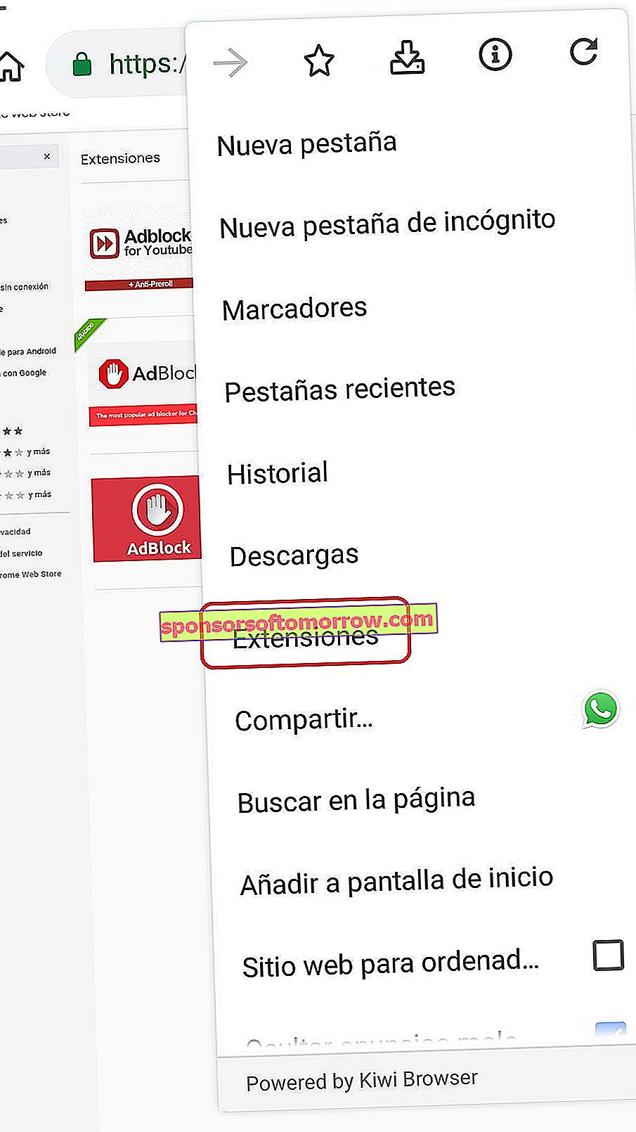 Comment installer les extensions Google Chrome sur Android 5