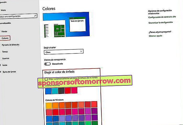 personnaliser les couleurs bouton de démarrage windows 10