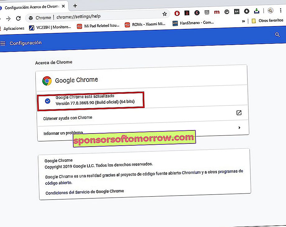 Update to the latest version of Chrome